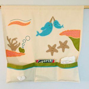 Baby/Kids Wall Art/Storage - Narwhals Theme